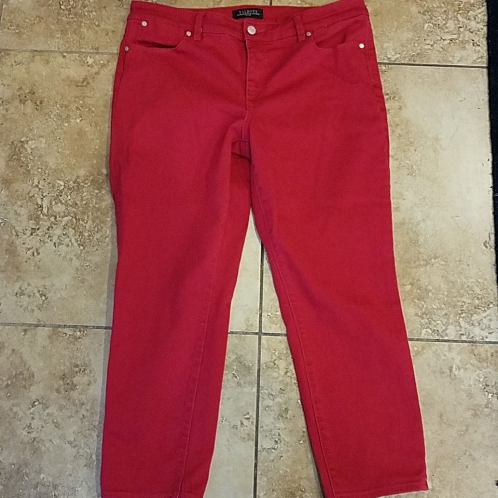 Talbolts 14 P red Jean's ankle